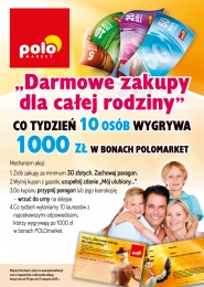 Pierwsi laureaci konkursu „Darmowe Zakupy dla całej Rodziny” POLOmarketu