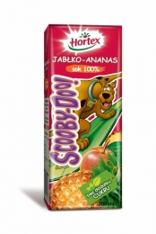 Nowy, pyszny sok 100% Hortex Scooby Doo Jabłko-Ananas
