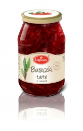 Buraczki tarte z cebulą 