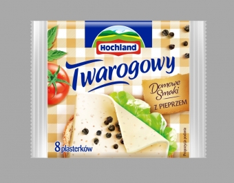 Hochland Twarogowy z pieprzem w plastrach