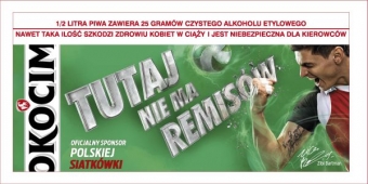 Okocim z siatkówką na billboardach!