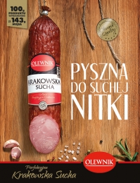 Olewnik ruszył z kampanią reklamową Perfekcyjnej Krakowskiej Suchej