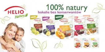 100% natury – bakalie bez konserwantów. HELIO wspiera linię HELIO NATURA