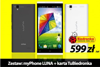 Zestaw: myPhone LUNA z bezpłatnym internetem