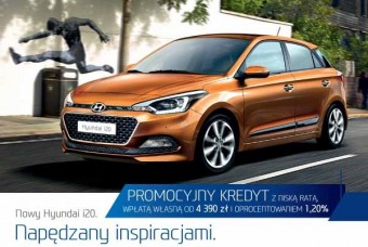 Nowy Hyundai i20 w kredycie 1,20%