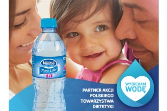 Nestlé Pure Life wspiera ogólnopolską kampanię edukacyjną „Wybieram Wodę”.