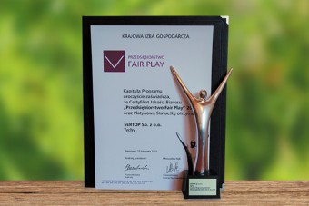 SERTOP Przedsiębiorstwem Fair Play 2015