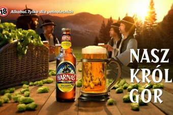 Nowa kampania piwa Harnaś - bohater marki ratuje dostawę chmielu