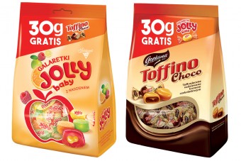 Weź dwa smaki z jednej paki! – promocja galaretek Jolly baby i cukierków Toffino Choco