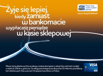 Visa cash back w ponad 14 tys. placówek detalicznych, w tym w sieci Żabka