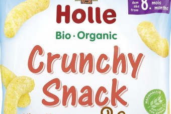 Naturalnie bezglutenowe, ekologiczne Chrupki jaglane o smaku mango marki Holle 
