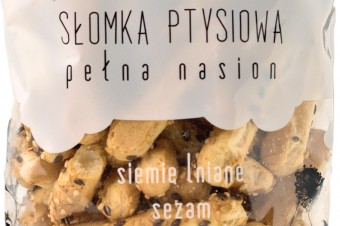 Słomka Ptysiowa pełna nasion