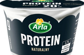 Wysokobiałkowy serek Arla Protein o smaku naturalnym 