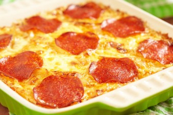 Zapiekanka z ryżem marki Britta i pepperoni
