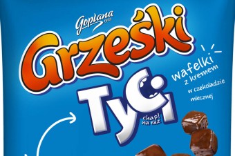 Nowe mini wafelki do dzielenia się - Grześki Tyci w czekoladzie mlecznej