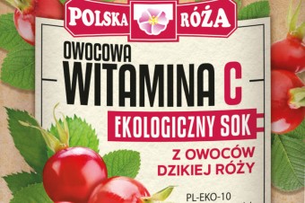 Ekologiczny sok z owoców dzikiej róży 