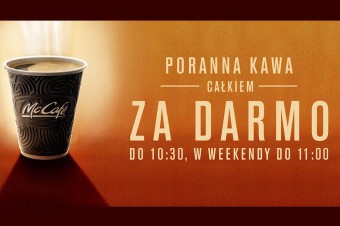 McDonald’s po raz kolejny częstuje poranną kawą zupełnie za darmo