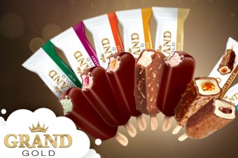 Koral z kampanią lodów Grand