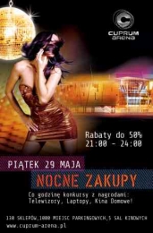 Nocne zakupy w galerii Cuprum w Lubinie