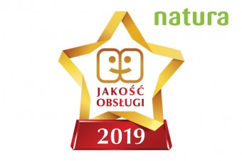 Drogerie Natura z tytułem Gwiazda Jakości Obsługi 2019