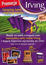 Zaprojektuj swój kubek i pojedź do Chin! Rusza drugi etap konkursu IRVING