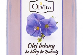 100% naturalny Olej lniany do diety dr Budwig zimno tłoczony, nieoczyszczony Ol’Vita 