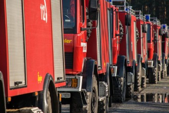Pożar zakładu Iglotex w Skórczu
