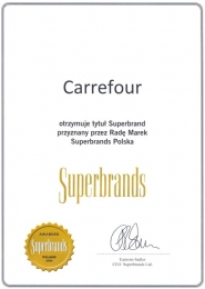 Carrefour Polska laureatem tytułu Superbrand