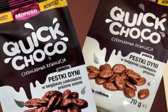 Moreso wprowadza Quick Choco – pestki dyni w czekoladzie
