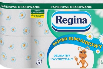 Regina Papier Rumiankowy w nowym opakowaniu – z papieru
