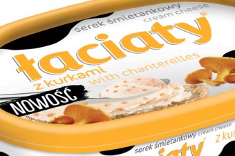 Pyszna nowość Mlekpolu serek śmietankowy Łaciaty z kurkami