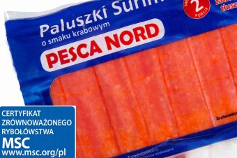 Paluszki Surimi od PESCA NORD z certyfikatem MSC