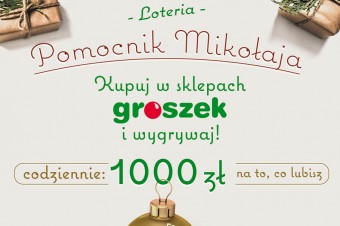 Start loterii „Pomocnik Mikołaja” w sklepach Groszek