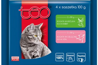 TEO® Pełnoporcjowa karma mokra w sosie dla dorosłych kotów