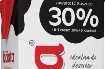 Śmietanka Łaciata UHT 30% w nowym większym opakowaniu