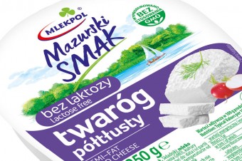 Wiosenna nowość Mlekpolu - twaróg półtłusty bez laktozy Mazurski Smak