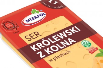 Rodzinne opakowanie sera żółtego Mlekpol w plastrach