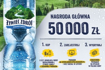 Żywiec Zdrój promuje Żywiecczyznę w najnowszej loterii produktowej wody niegazowanej