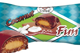 Zefir biało-różowy oraz cukierki Coconut Fun od Sofio
