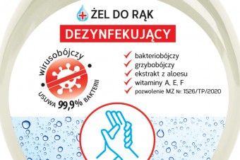 Nowy żel dezynfekujący do rąk od Gold Drop