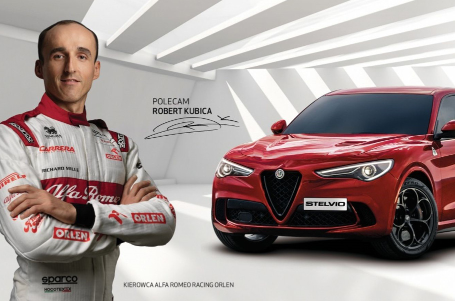 Robert Kubica ambasadorem marki Alfa Romeo w Polsce
