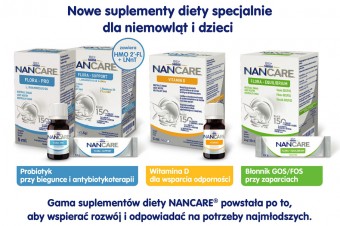 NANCARE – NOWE suplementy diety stworzone dla najmłodszych