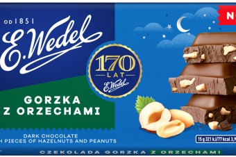 Jubileuszowe tabliczki gorzkie E.Wedel z dodatkami