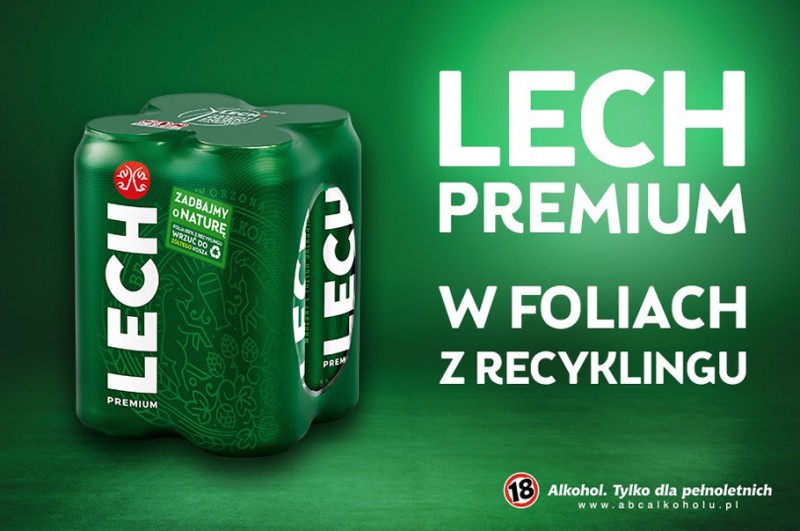 Lech wprowadza nowy typ opakowań zbiorczych – folię w 100% pochodzącą z recyklingu