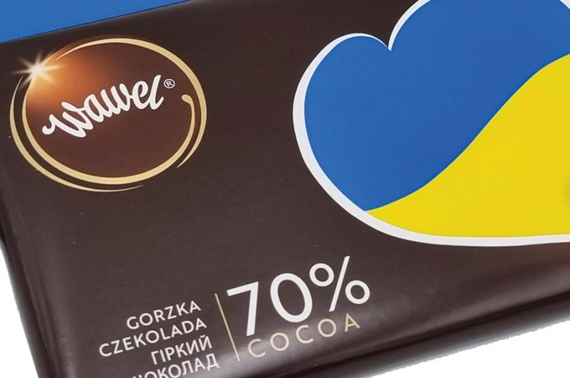 Wawel przygotował wyjątkową wersję czekolady, dedykowaną Ukrainie