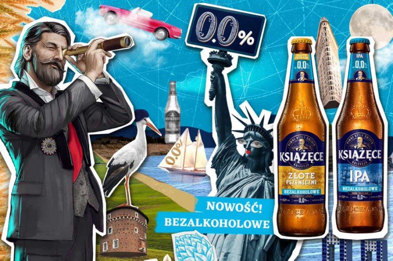 Nowe warianty w portfolio piwnej kolekcji Książęcego – Książęce IPA i Złote Pszeniczne w wersji bezalkoholowej  