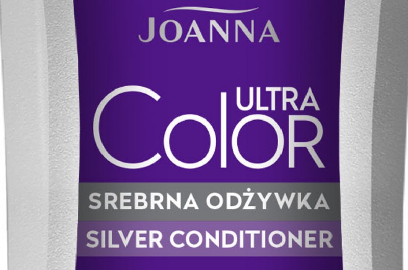 Joanna Ultra Color Silver Ash - szampon, odżywka i pigment