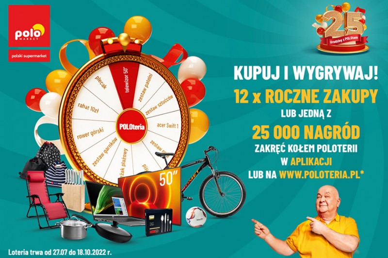 POLOmarket startuje z jubileuszową loterią na 25 urodziny
