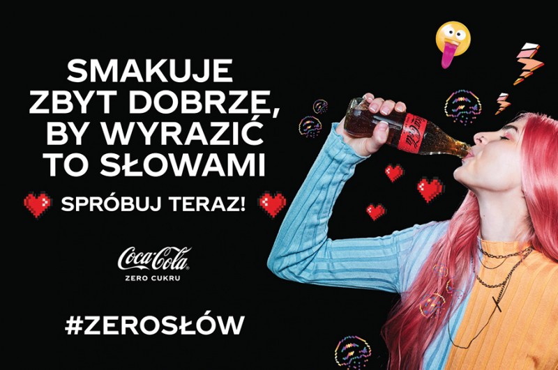 Coca-Cola Zero Cukru - smakuje zbyt dobrze, by wyrazić to słowami #ZeroSłów