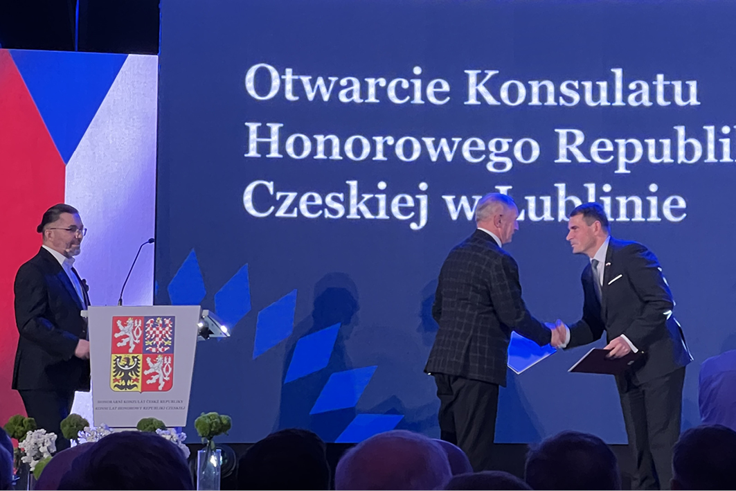 Bodgan Łukasik Konsulem Honorowym Republiki Czeskiej w Lublinie